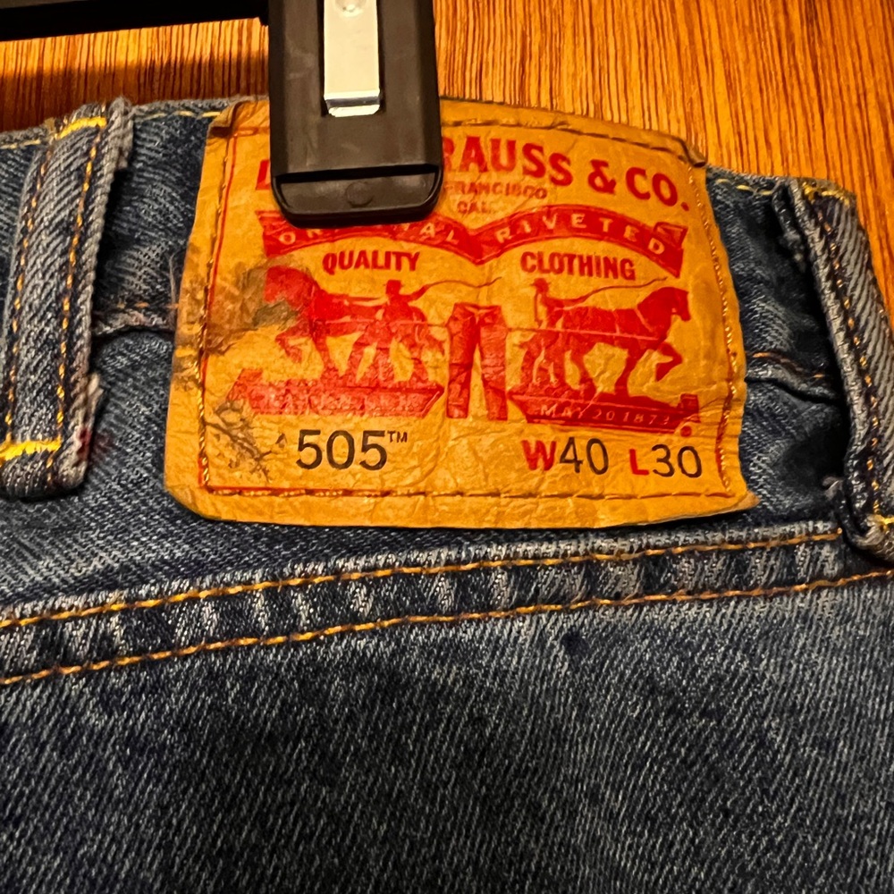 Levi's 505 Classic Straight Fit Jeans - Deep Blue